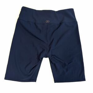 Calia Women's Essential Rib High Rise Shorts Navy Blue Size L